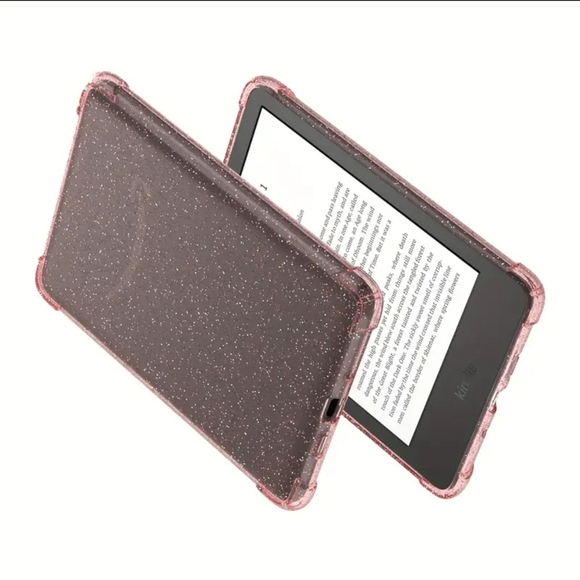 NEW Case for 6" 11th Gen for Kindle (2022), Ultra Slim Silicone,Transparent Pink - Picture 4 of 6